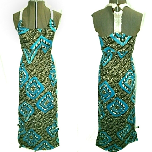 Maurices Small Short Rope Trim Maxi Dress (A) - Picture 3 of 7